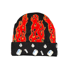Load image into Gallery viewer, RICCH OFF SACRIFICE // FLAME HEAD BEANIE