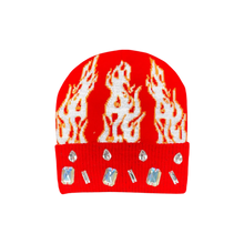 Load image into Gallery viewer, RICCH OFF SACRIFICE // FLAME HEAD BEANIE

