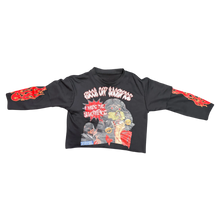 Load image into Gallery viewer, RICCH OFF SACRIFICE // GHOST FLAME SHIRT FAUX ARM SLEEVE
