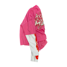 Load image into Gallery viewer, RICCH OFF SACRIFICE // GHOST FLAME SHIRT FAUX ARM SLEEVE
