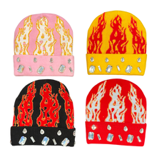 Load image into Gallery viewer, RICCH OFF SACRIFICE // FLAME HEAD BEANIE
