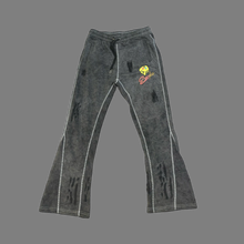 Load image into Gallery viewer, Graffiti Black Acid Wash Jumpsuit
